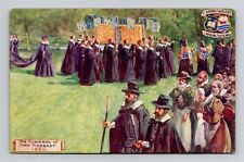 Postcard Funeral of Amy Robsart, Tuck 1907 Oxford Pageant Oilette K18 picture