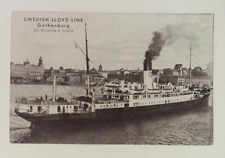 1920's SWEDISH LLOYD LINE GOTHENBURG PHOTO POSTCARD UNMAILED picture