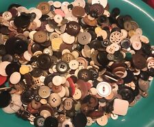 Vintage Buttons LOT 2 Lbs  Sewing Crafts Variety Plastics MOPs Metals More picture