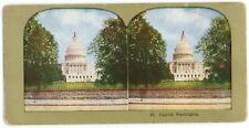 c1900's Colorized Stereoview The Capitol in Washington DC picture