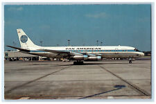c1960s Pan American McDonnell Douglas DC-8-33 N8184A Airplane Vintage Postcard picture