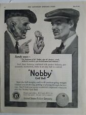 1919 United States rubber Co Nobby golf ball Sandy says golfers talk vintage ad picture