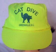 Cat Dive Fall Street Cafe Greenville South Carolina Nylon Ballcap Braided Cord picture