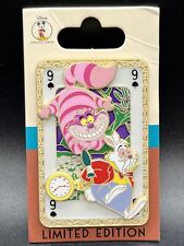 DEC-MOG-Alice in Wonderland-White Rabbit & Cheshire Cat Card LE 250 Disney Pin picture