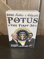 2020 POTUS HISTORIC AUTOGRAPHS THE FIRST 36 FACTORY SEALED BLASTER BOX picture