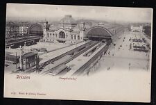 Antique RPPC Postcard Hauptbahnhof - Dresden Germany picture