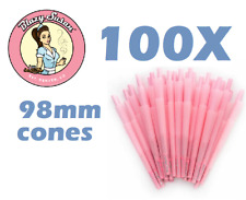 Authentic 100 ct Pack BLAZY SUSAN 98mm Pre Rolled Cone Organic Pink Cone picture