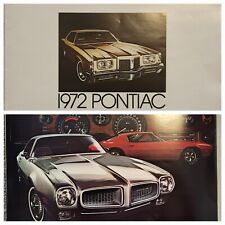 1972 Pontiac Dealer Brochure Grand Prix Firebird GTO Bonnevile VeryNice FreeShip picture