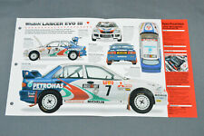 1995-1996 MITSUBISHI LANCER EVO III Rally Car SPEC SHEET BOOKLET PHOTO BROCHURE picture