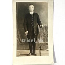 Vintage Real Photo RPPC Postcard Of German Gentleman Godfather Early 1900’s picture