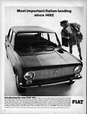 1966  Fiat Vintage Print Ad Christopher Columbus Most Important Italian Landing picture