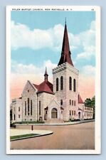 1920'S. NEW ROCHELLE, NY. SOLEM BAPTIST CHURCH. POSTCARD EE19 picture