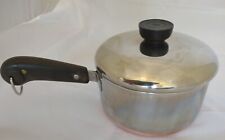 Rare Vtg Pre-1968 Revere Ware 1.5 QT Quart Sauce Pan Copper Clad Bottom W/ Lid  picture