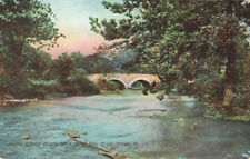 Postcard Pennsylvania Bridge Over Saucon Creek Hellertown PA UDB picture