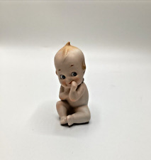 Vintage Lefton Coy Bisque Ceramic Figurine BABY Made In Japan picture