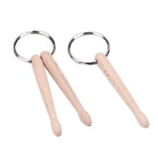 Mini Drum Sticks Keychain Wood Drumsticks Percussion Key Ring Fashion Accessorie picture
