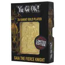 YU-GI-OH Gaia the Fierce Knight 24k Gold Plated Limited Edition Card 5,000 Made picture