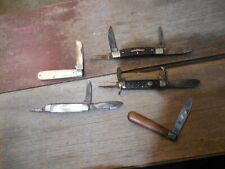 5 VINTAGE POCKET KNIFE LOT BOKER TREE BRAND SHRADE 175 BOY SCOUT WYETHS OLD HAPO picture