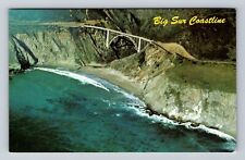 Monterey CA-California, Bixby Bridge, Bixby Creek, Antique Vintage Postcard picture