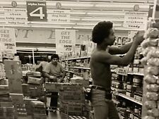 (Aq) 8X10 Photograph Shirtless Man Stocking ALPH BETA Supermarket Artistic Clear picture
