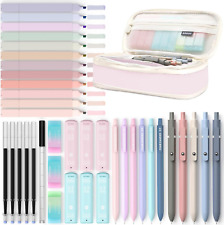 Four Candies 39 PCS Aesthetic School Supplies with Cute Pen Case, 12 Pastel High picture