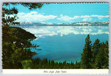 c1960s Mile High Lake Tahoe California Nevada Vintage Postcard picture