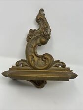 Vintage Syroco Wood Decorative Wall Shelf French Style Mid Century Gold picture