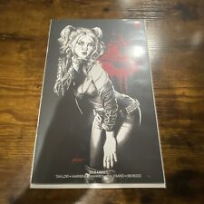 DCEASED HARLEY QUINN #1 * NM+ * MICO SUAYAN MINIMAL TRADE B&W VARIANT SKETCH 🔥 picture