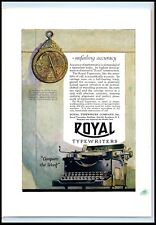 1921 Royal Typewriters Unfailing Accuracy NY Ephemera Vintage 20's Print Ad picture