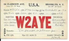 QSL  1931 Brooklyn New York    radio card picture