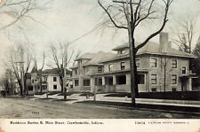 Residence Section East Main Street Crawfordsville Indiana IN c1910 Postcard picture