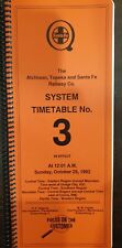 VTG. AT&SF SANTA FE RWY LAST SYSTEM TIME TABLE #3 ~ OCT. 25, 1992 ~ EUC picture