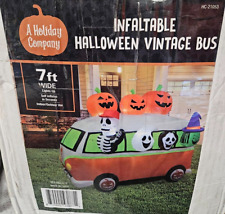 Holiday Company 7ft Long Vintage Bus Halloween Inflatable picture