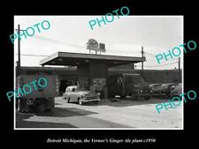 OLD LARGE HISTORIC PHOTO DETROIT MICHIGAN THE VERNOR GINGER ALE PLANT c1950 picture