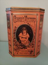 Vintage Colman's Mustard Only Gold Medal, Trademark Bulls Head Hinged Lid 8 side picture