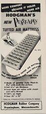 1954 Print Ad Hodgman's Rubber Co. Plast-A-Ply Tufted Air Mattress Framingham,MA picture