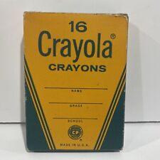Vintage 1960s Crayola School Crayons 16 New Unused In Box Rare  picture