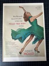 Rare Vintage 1952 Mojud Stockings Print Ad - Rita Hayworth picture