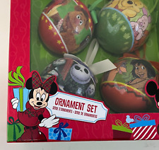 DISNEY STORE 6 Pc Box Ornament Set Muppets Jungle Alice Pooh Princess Nightmare picture
