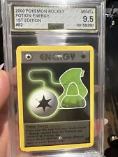 Vintage 2000 POTION ENERGY 1st edition Team Rocket #82 Graded AGS 9.5 MINT+ picture