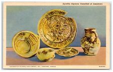 Mid-1900s Sgraffito Slipware Unearthed at Jamestown, VA Postcard picture