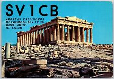 Radio Card SV1CB Andreas Kalligeros Str. Valtinon 30-34 Athens Greece Postcard picture