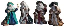 Santa Set Of 4 Figurine 10” Handmade Old World Orthodox Father Christmas Clause picture