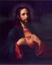 SACRED HEART OF JESUS BY JOSE MARIA IBARRARAN MEXICO PICTURE FRAMED picture