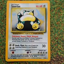 Pokémon Trading Cards Jungle Set Snorlax Misprint Error No Symbol 11/64 picture
