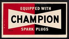 Equipped with Champion Spark Plugs 4 1/2