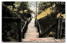 Steps At Delphi, Indiana Postcard picture