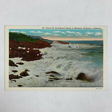 Postcard California Monterey CA Peninsula Ocean Waves 1930s Unposted  picture