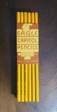 Vintage Eagle Pencils Sunbeam 117 Yellow Hex Double Ended picture