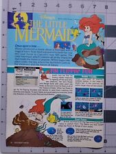 The Little Mermaid Disney Vintage Original Print Ad / Poster Game Promo Art picture
